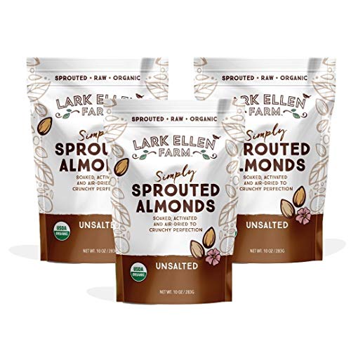 Lark Ellen Farm Raw Almonds Organic Sprouted Almonds Unsalted, S