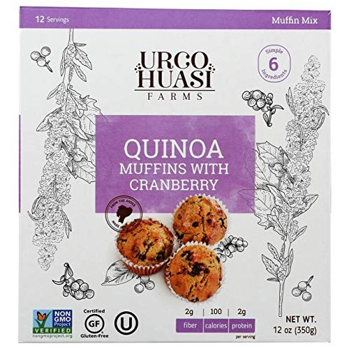 Urcohuasi Farms, Muffin Mix Quinoa With Cranberry, 12 Ounce
