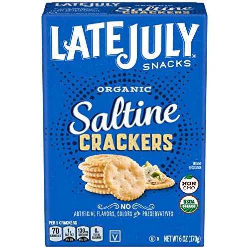 Late July Snacks Organic Saltine Crackers, 6 Oz. Box