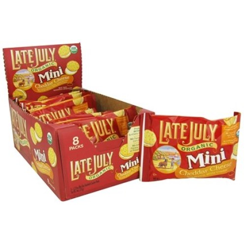 Late July Organic - Mini Organic Bite Size Sandwich Crackers Che