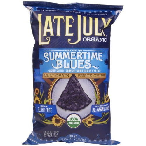 Late July Organic Blue Snack Chips, 5.5 Oz
