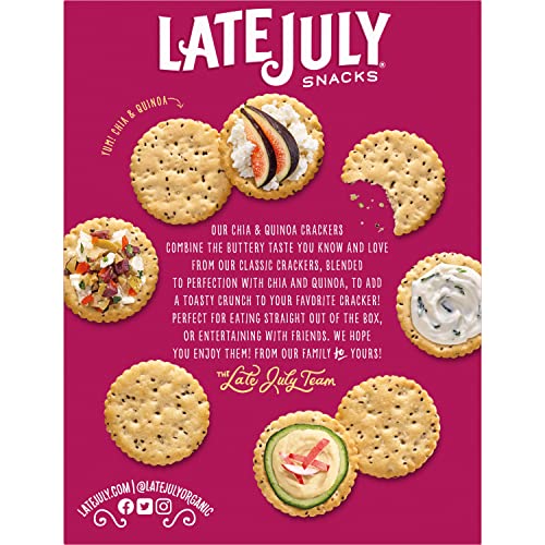 Late July Organic Chia & Quinoa Crackers, 6 oz. Box