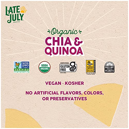 Late July Snacks Chia and Quinoa Thin and Crispy Organic Tortill...