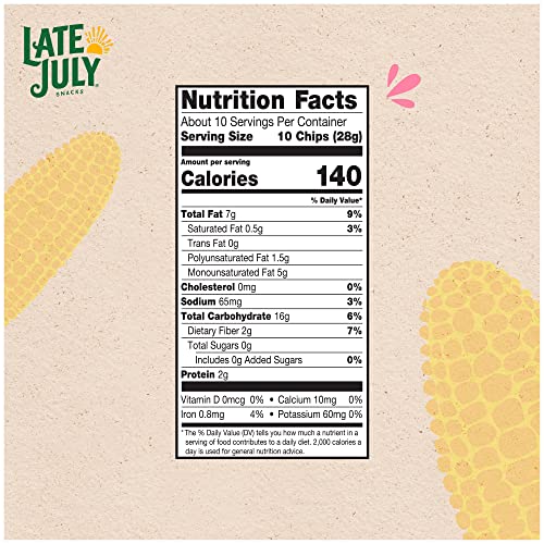 Late July Snacks Chia and Quinoa Thin and Crispy Organic Tortill...