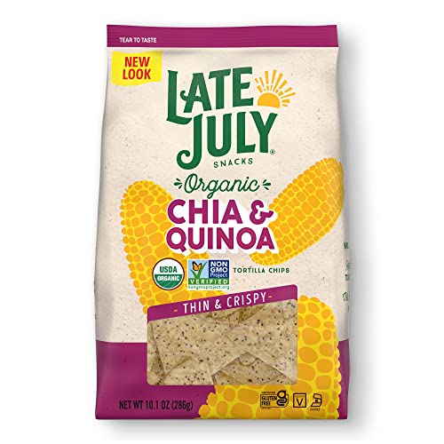 Late July Snacks Chia and Quinoa Thin and Crispy Organic Tortill...
