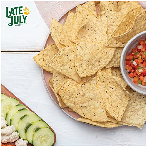 Late July Snacks Thin and Crispy Organic Tortilla Chips with Chi...