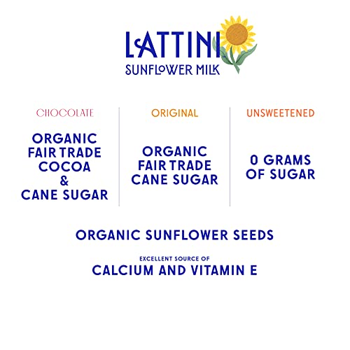 Lattini Variety Pack Non-Dairy Sunflower Milk | Plant-Based, Veg...