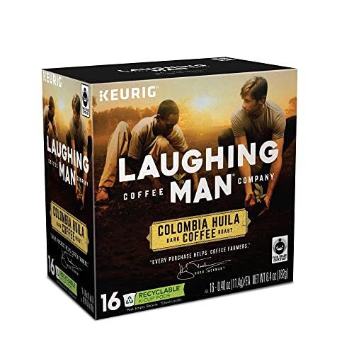 Laughing Man Columbia Huila, Single-Serve Keurig K-Cup Pods, Dar