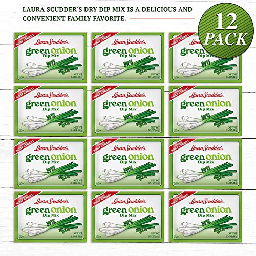 Laura Scudders Green Onion Dip Mix Seasoning Powder Sauce 12 P