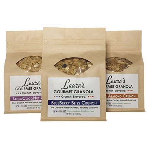 Lauras Gourmet Granola - Classic Variety Pack - Vanilla Almond...