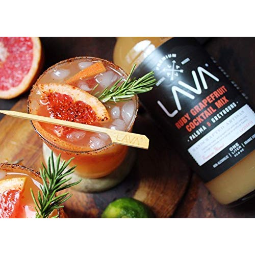 Lava Premium Skinny Paloma Mix Craft Cocktail Mixer, Ruby Red Gr