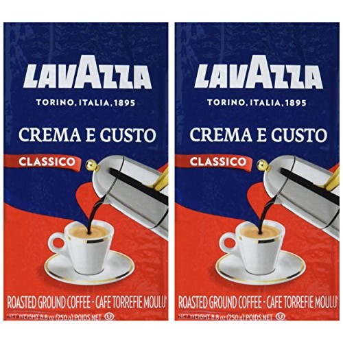 Lavazza 2 Pack Crema E Gusto Ground Coffee 8.8Oz/250G Each