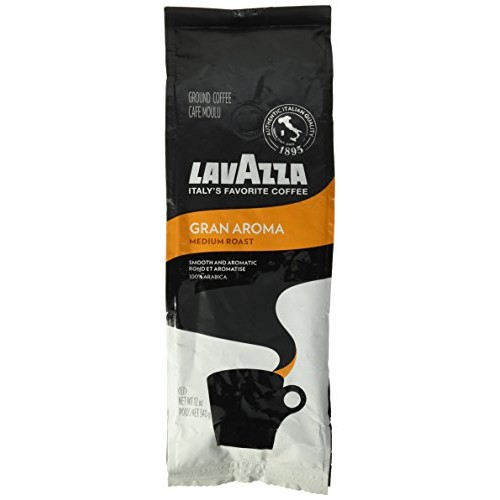 Lavazza 7509 Gran Aroma Ground Coffee, Medium Roast, 12 Oz Bag