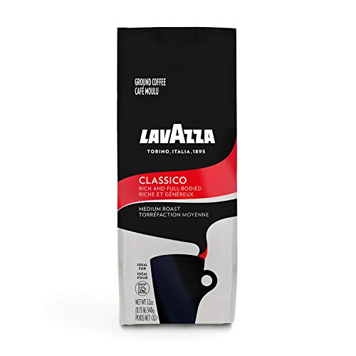 Lavazza Classico Ground Coffee Blend, Medium Roast, 12-Ounce Bag