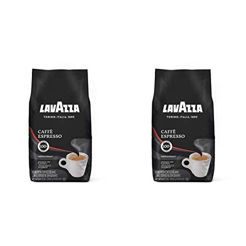 Lavazza Caffe Espresso Whole Bean Coffee Blend, Medium Roast, 2.