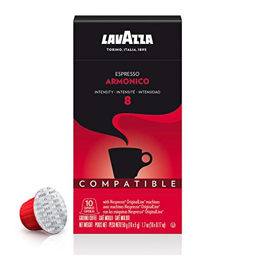 Lavazza Armonico Dark Roast Coffee Capsules Compatible With Nesp