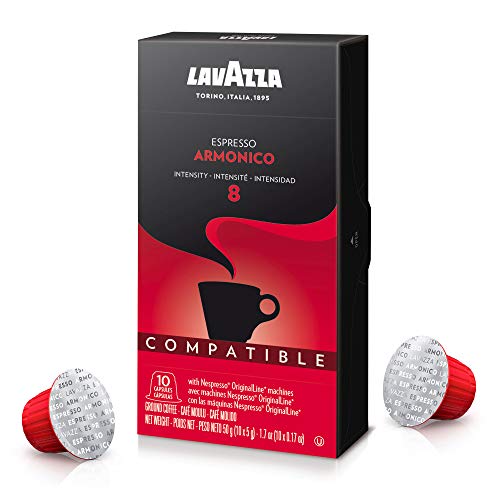 Lavazza Armonico Dark Roast Coffee Capsules Compatible With Nesp