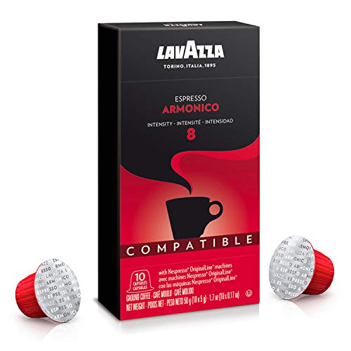 Lavazza Armonico Dark Roast Coffee Capsules Compatible With Nesp