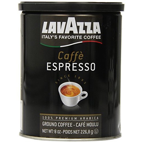 Lavazza Caffe Espresso Ground Coffee, 8-Ounce Cans Pack Of 3