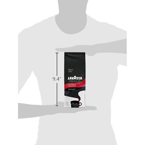 Lavazza Classico Ground Coffee Blend, Medium Roast, 12-Ounce Bag