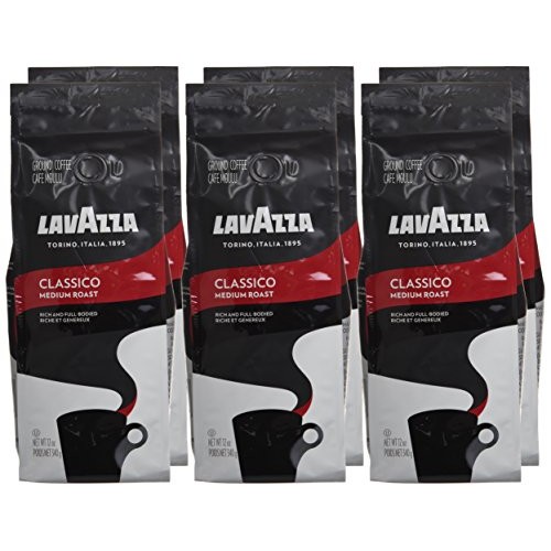 Lavazza Classico Ground Coffee Blend, Medium Roast, 12-Ounce Bag