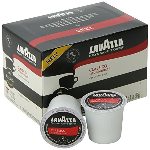 Lavazza Classico Medium Roast Coffee, Keurig K-Cups, 60 Count