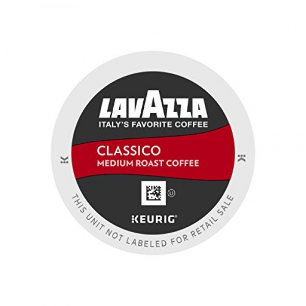 Lavazza Classico Medium Roast Coffee, Keurig K-Cups, 60 Count
