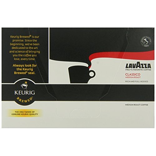 Lavazza Classico Medium Roast Coffee, Keurig K-Cups, 60 Count