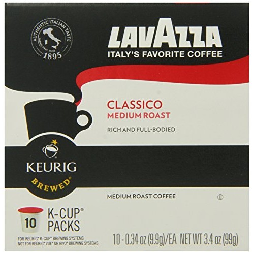 Lavazza Classico Medium Roast Coffee, Keurig K-Cups, 60 Count