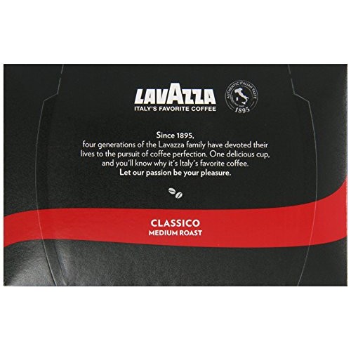 Lavazza Classico Medium Roast Coffee, Keurig K-Cups, 60 Count