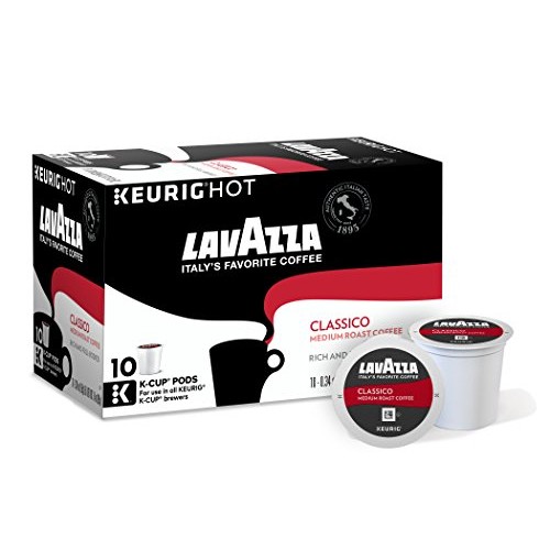 Lavazza Classico Medium Roast Coffee, Keurig K-Cups, 60 Count
