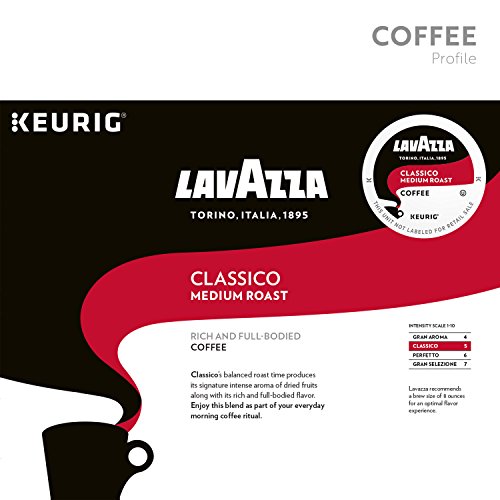 Lavazza Classico Single-Serve Coffee K-Cups For Keurig Brewer, M