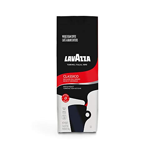 Lavazza Classico Whole Bean Coffee Blend Medium Roast 12Oz, Clas