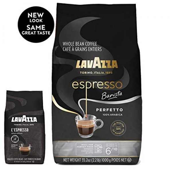 Lavazza Lespresso Gran Aroma Whole Bean Coffee Blend, Medium Es