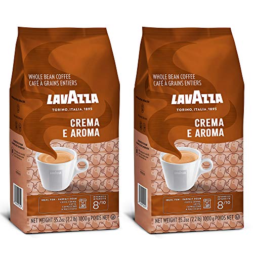 Lavazza Crema E Aroma Whole Bean Coffee Blend, Medium Roast, 2.2