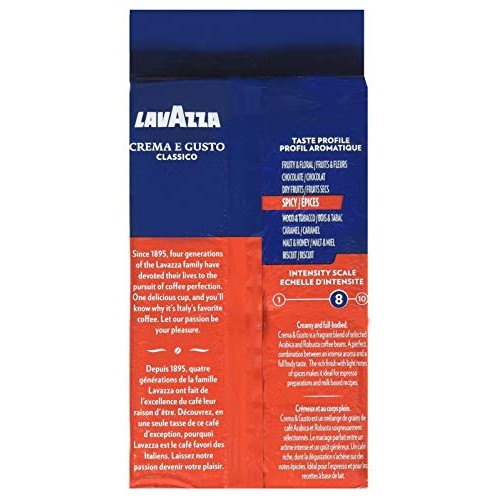 Lavazza Crema E Gusto Ground Coffee 8.80 Oz Pack Of 8