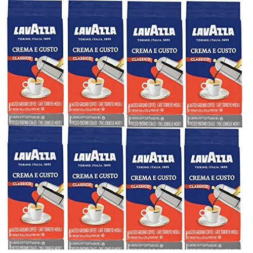 Lavazza Crema E Gusto Ground Coffee 8.80 Oz Pack Of 8
