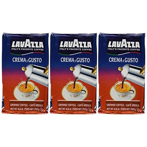 Lavazza Crema E Gusto Ground Coffee, Italian , 8.8-Ounce Bricks