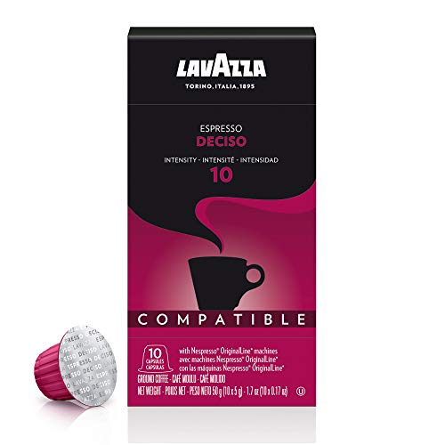 Lavazza Deciso Espresso Dark Roast Capsules Compatible With Nesp
