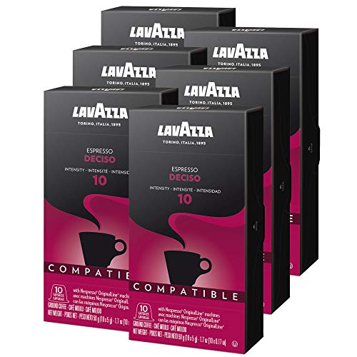 Lavazza Deciso Espresso Dark Roast Capsules Compatible With Nesp