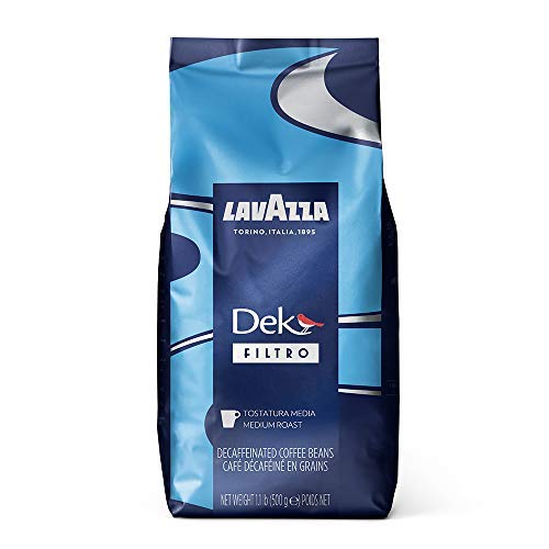 Lavazza Dek Filtro Whole Bean Coffee Medium Roast 1.1Lb Bag