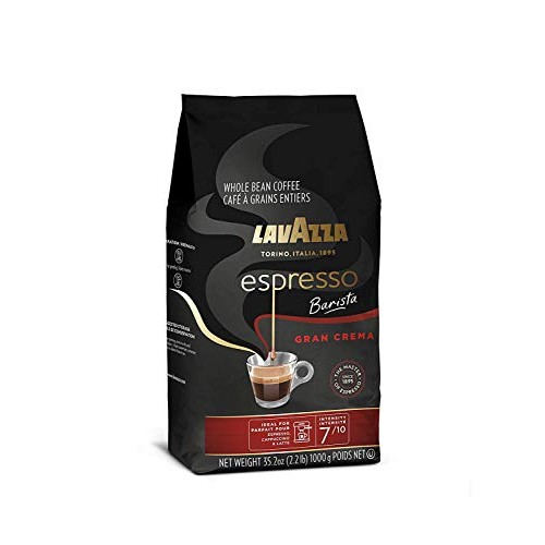Lavazza Espresso Barista Gran Crema Whole Bean Coffee Blend, Med Lavazza Espresso Barista Gran Crema Whole Bean Coffee Blend, Med