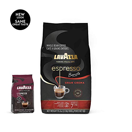 Lavazza Espresso Barista Gran Crema Whole Bean Coffee Blend, Med Lavazza Espresso Barista Gran Crema Whole Bean Coffee Blend, Med