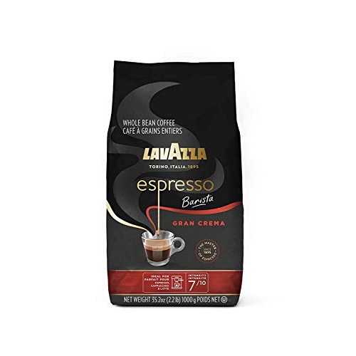 Lavazza Espresso Barista Gran Crema Whole Bean Coffee Blend, Med Lavazza Espresso Barista Gran Crema Whole Bean Coffee Blend, Med