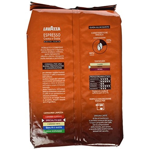 Lavazza Espresso Crema E Gusto 1Kg Bag Whole Beans