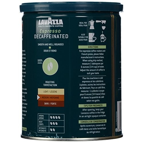 Lavazza Espresso Decaffeinated Ground Coffee, 8 Oz Lavazza Espresso Decaffeinated Ground Coffee, 8 Oz
