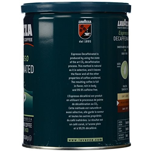 Lavazza Espresso Decaffeinated Ground Coffee, 8 Oz Lavazza Espresso Decaffeinated Ground Coffee, 8 Oz