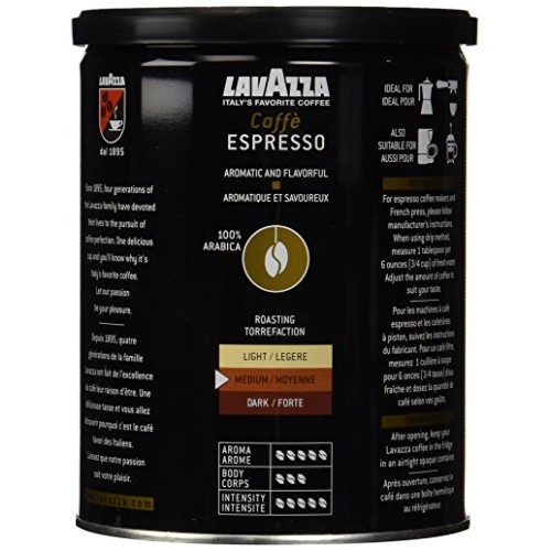 Lavazza Ground Coffee - Caffe Espresso - 8 Oz - 2 Pk