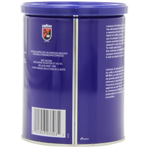 Lavazza In Blu Espresso Ground Coffee Blend, Medium Espresso Roa