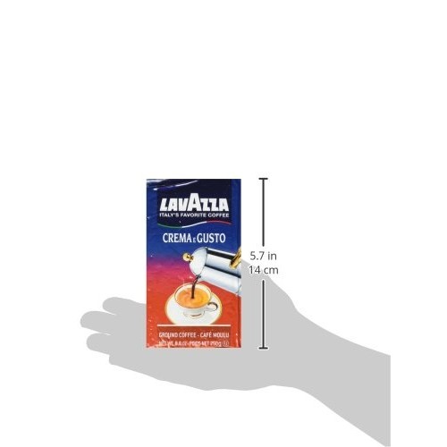 Lavazza Italian Espresso Crema Gusto Ground Coffee, 8.8 Oz